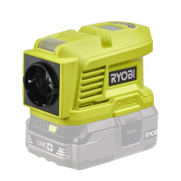 Инвертор напряжения аккумуляторный Ryobi ONE+ RY18BI150A-, 150 Вт/300 Вт пиковая (без АКБ и ЗУ) фото №2