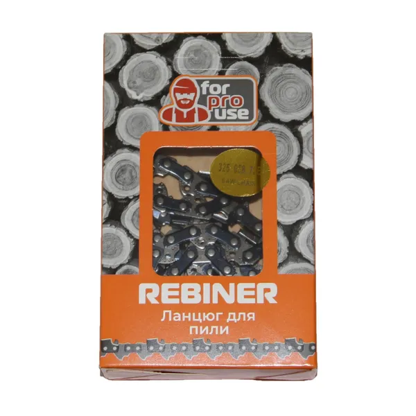 Цепь на бензопилу 72 звена, 0.325" шаг Rebiner для твердых пород древесины цепь на 45 шину цена в Украине