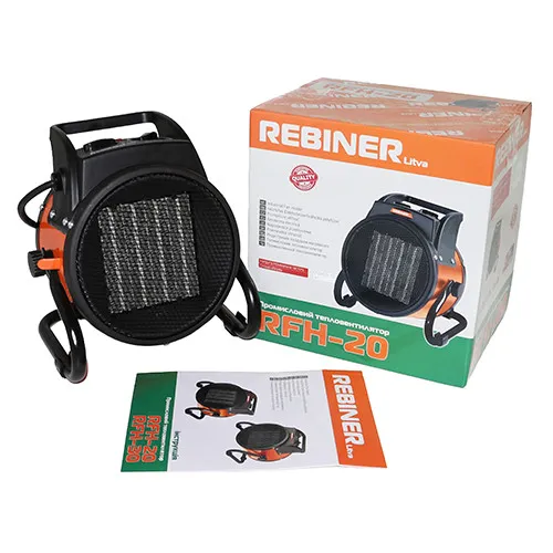 Бытовой тепловентилятор 2 кВт Rebiner RFH20 с керамическим нагревателем купить онлайн