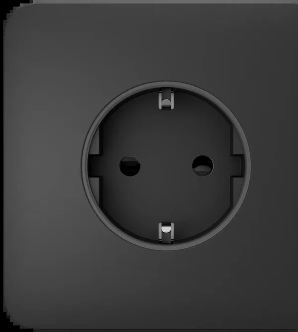Боковая панель для встраиваемой розетки Ajax SideCover for Outlet Basic, graphite