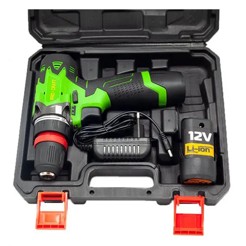 Купить Шуруповерт аккумуляторный 12 В, 2 А/ч, съемный патрон Procraft PA12 DFR Industrial со скидкой