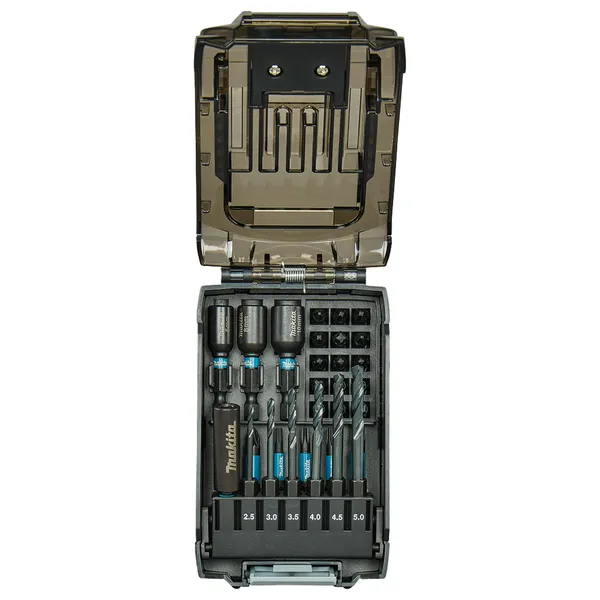 Набір біт та свердл 31 шт. Makita Impact Black у формі батареї XGT