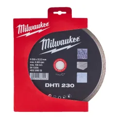 Диск алмазний для керамічної плитки MILWAUKEE DHTI 230, 230мм фото