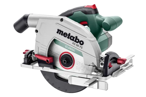 Пила дисковая Metabo KS 66 FS, 1500Вт, 190мм, глубина реза 47/66мм, рез 50м/сек, 4.9кг