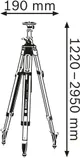 Купить Штатив Bosch BT300HD для оптических нивелиров, 5/8", 122-295см, 7.2 кг