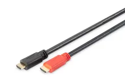 Кабель HDMI (M/M) DIGITUS, 20м, 4K, High speed, активний, чорний фото