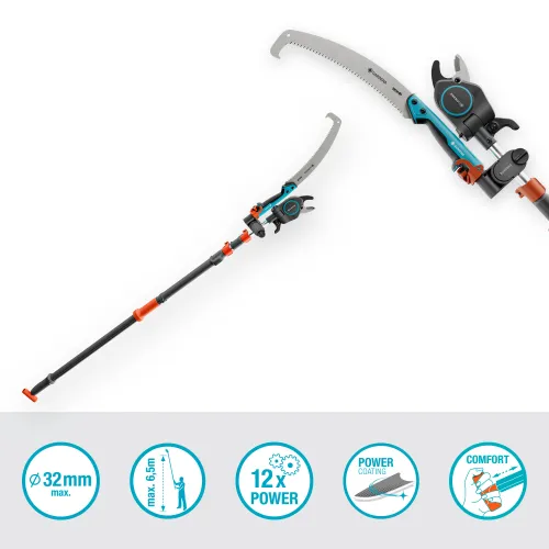 Высоторез телескопический GARDENA StarCut Pro L Set 32 ​​мм + пила StarCut купить в Украине