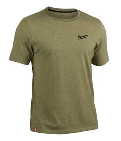 Футболка MILWAUKEE HTSSGN-XL, легка з коротким рукавом, зелена, (розмір XL) фото