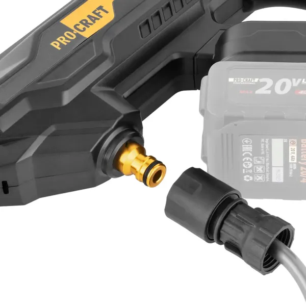 Акумуляторна мийка високого тиску 30 бар, 180 л/год Procraft CW20 безщіткова (без АКБ та ЗП) в наявності