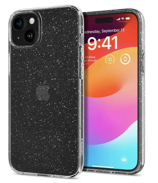 Чохол Spigen для iPhone 15 Plus, Liquid Crystal Glitter, Crystal Quartz