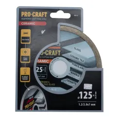 Алмазный диск 125×2.0×22.23 мм по керамограниту Procraft DR125 фото