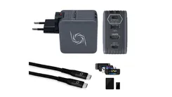 Зарядное устройство AVerMedia GC313 CORE GO 100Вт 2хUSB-С, 1хUSB-A, 1xHDMI, черный фото