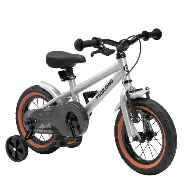 Детский велосипед Miqilong ST 12" серебристый