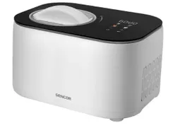 Мороженица Sencor 100Вт, чаша-1л, время приготовл.-60мин, пластик, бело-черный фото
