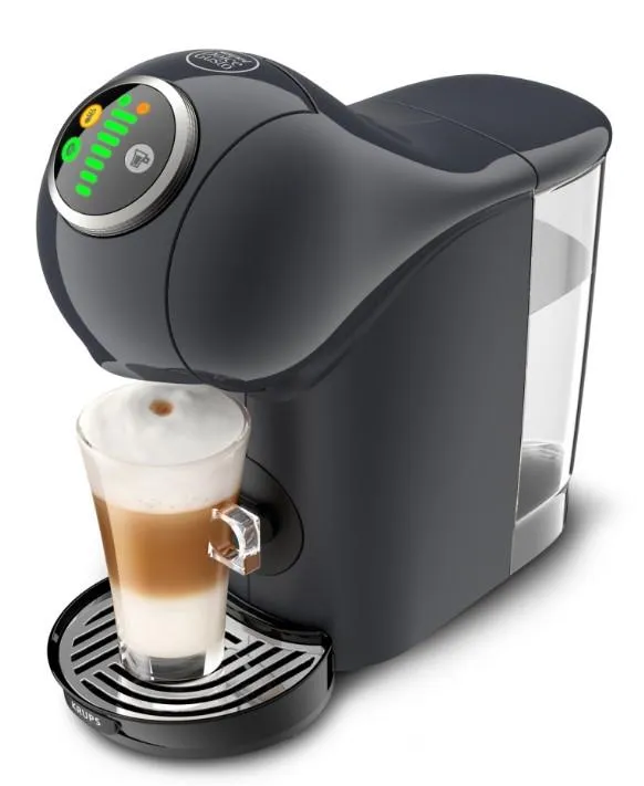 Кофеварка Krups капсульная Dolce Gusto Genio S Plus 0.8л, капсулы, сенсорное управление, темно-серый