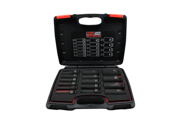 Купить Набір головок ударних 1/2" 15од 10-32мм подовжені пластик. кейс