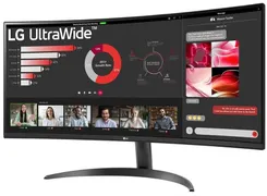 Монитор LG 34" 34WR50QC-B 2xHDMI, DP, Audio, VA, 3440x1440, 21:9, 100Hz, sRGB 99%, CURVED, FreeSync, HDR10 фото