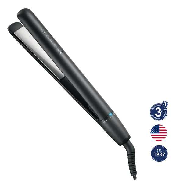 Випрямитель Remington Ceramic Glide 230, 48Вт, темп.режимов-8, 150-230С, керамика, титан , черный