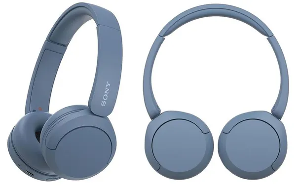 Наушники On-ear Sony WH-CH520 BT 5.2, SBC, AAC, Wireless, Mic, Синий