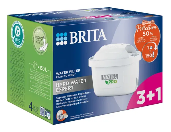 Фильтр-картридж Brita MXPro Limescale для жесткой воды 3+1шт