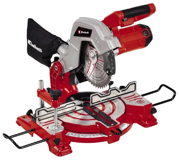 Пила торцовочная Einhell TC-MS 216, 1400Вт, диск 216мм, длина реза 120мм, 7.1кг