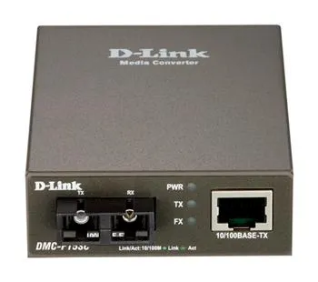 Медiаконвертер D-Link DMC-F15SC  1xFE, 1x100BaseLX SM, 15km, SC