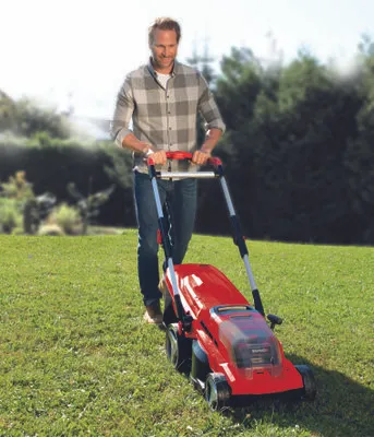 Газонокосилка аккумуляторная Einhell PXC GE-CM 36/37 Li 36В(18+18) 37см 45л 25-75мм 14.3кг (без АКБ и ЗУ) купить онлайн