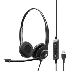 Гарнитура компьютерная стерео On-Ear EPOS IMPACT SC 260 USB MS II, USB, однонаправленный, сертификат Microsoft Teams, 2.9м, Черный фото