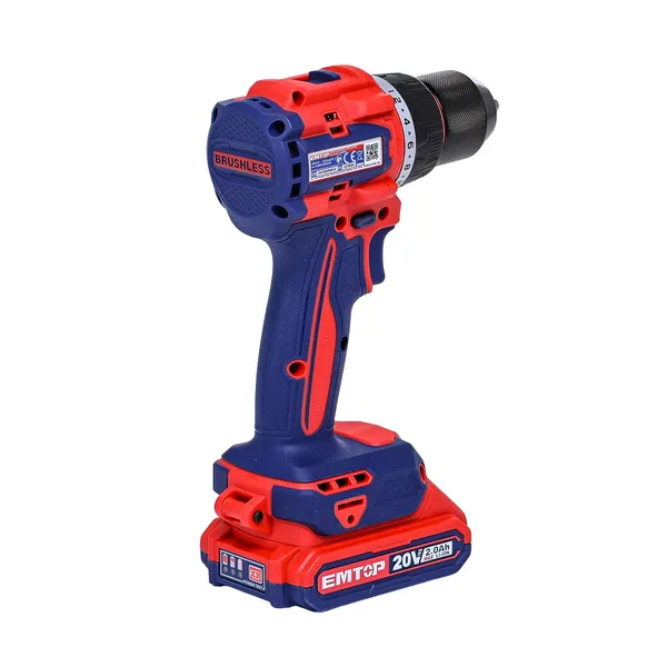 Дрель-шуруповерт аккумуляторная EMTOP ECDL205582 (АКБ + ЗУ) купить в Украине