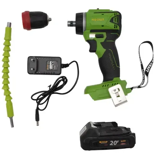 Бесщёточный аккумуляторный шуруповерт Procraft PA-18LiN DFR в кейсе купить онлайн