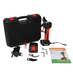 Секатор акумуляторний Rebiner RBS35/20Li в кейсе (1 АКБ и ЗУ) фото