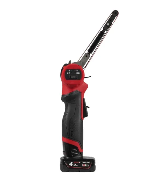 Купить Стрічкова шліфувальна машина 13мм M12 FBFL13-402В MILWAUKEE (+ заряд.пристрій, 2 акум., сумка для інструментів) со скидкой