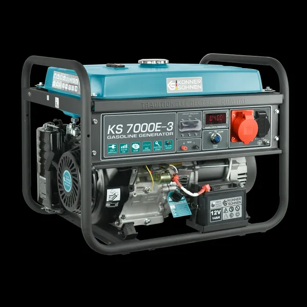 Бензиновый генератор Konner&Sohnen KS 7000E-3 ATS, 400В, 5/5.5кВт, АВР(ATS), электростартер, 82.3кг цена в Украине