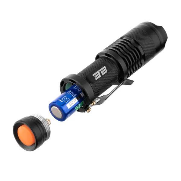 Купити Ліхтар ручний на батарейках 2E PYB1AA AAx1 100лм 3Вт 3 режими освітлення IPX4 0.04кг зі знижкою
