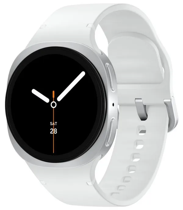 Смарт-часы Samsung Galaxy Watch 8 40мм e-SIM (L325) 1.34", 438x438, sAMOLED, BT 5.3, NFC, 2/32ГБ, серебристый