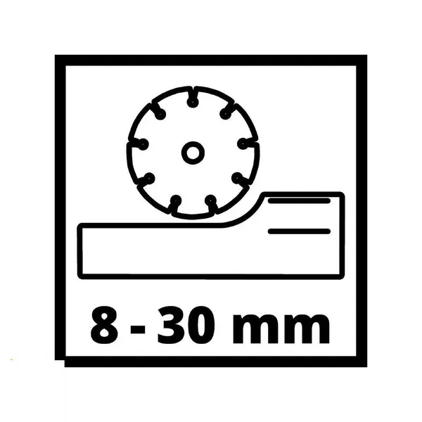 Штроборез Einhell TC-MA 1300, диск 125мм, 1320Вт, паз 26мм, глубина паза 8-30мм, 9000об/мин, 4.85кг с доставкой