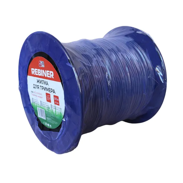 Леска для мотокосы 3.0 мм 300 м армированная квадрат бухта Rebiner RTL-3.0(300AK)