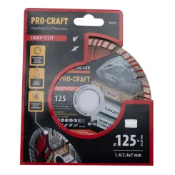 Сегментный алмазный диск 125×2.4×22.23 мм по керамограниту Procraft DC125 фото