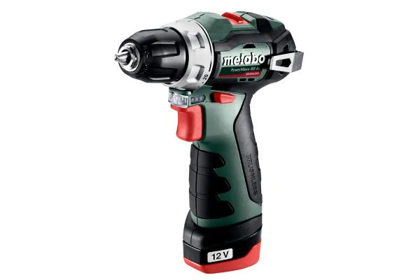 Шурупокрут-дриль акумуляторний Metabo PowerMaxx BS BL 12В 2х2.0А·год 20·38Нм 0-400·0-1500об·хв 0.8кг