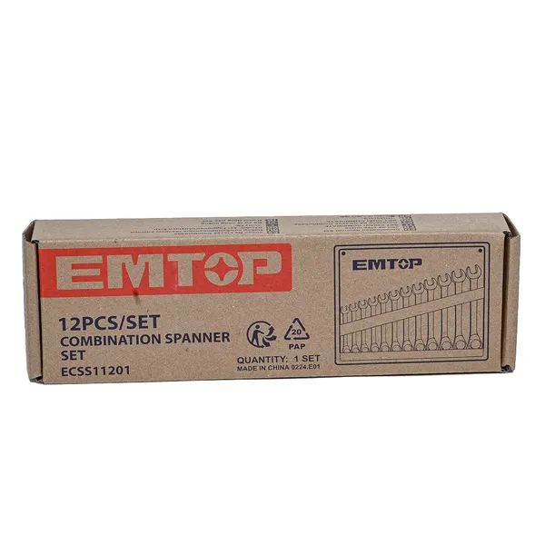 Купить Набор ключей комбинированных EMTOP ECSS11201, 12 шт