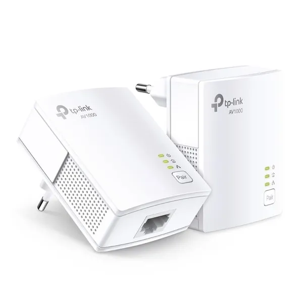 Комплект Адаптерoв Powerline TP-LINK TL-PA7017KIT AV1000, 1xGE, (TL-PA7017 2шт)