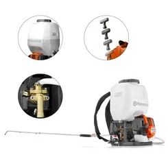 Обприскувач бензиновий ранцевий професійний Husqvarna 321S15 портативний для саду та городу фото