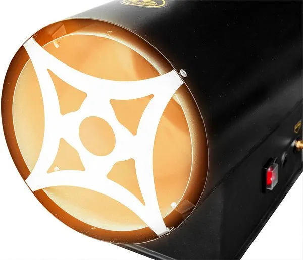 Заказать Тепловая пушка газовая GRAPHITE, аккумуляторная 18В, 30кВт, 200м кв., 500м куб/ч, IP24, чёрный с доставкой