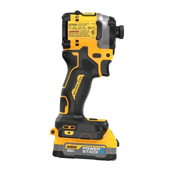 Аккумуляторный винтоверт DeWALT DCF850E1, ATOMIC 20V MAX (АКБ + ЗП) фото №2