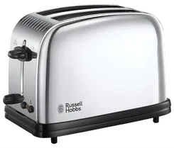 Russell Hobbs toaster Chester 1600Вт, поддон для крошек, подогрев, металл фото