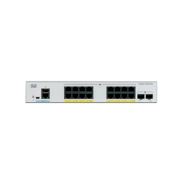 Коммутатор Cisco Catalyst 1000 16xGE, POE, 2x1G SFP