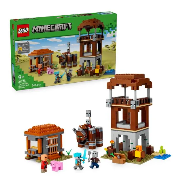 Конструктор LEGO Minecraft Аванпост розбойников и опустошитель