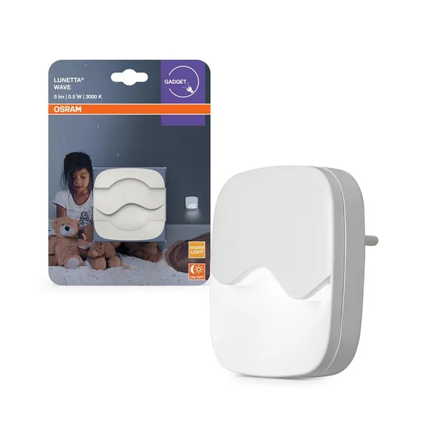 Светильник ночник OSRAM LUNETTA UNETTA WAVE 0.5Вт 3000К 5Лм белый