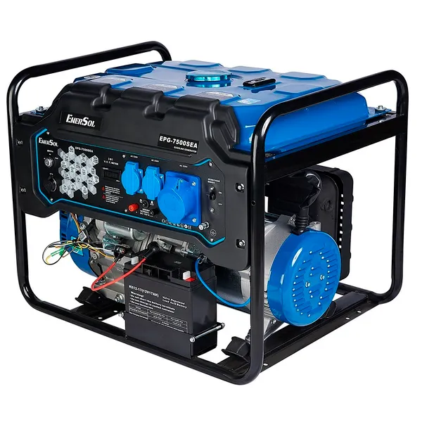 Генератор бензиновый EnerSol 230В 7/7.5кВт электростартер двигатель EnerSol ES-450G 84.5кг цена в Украине