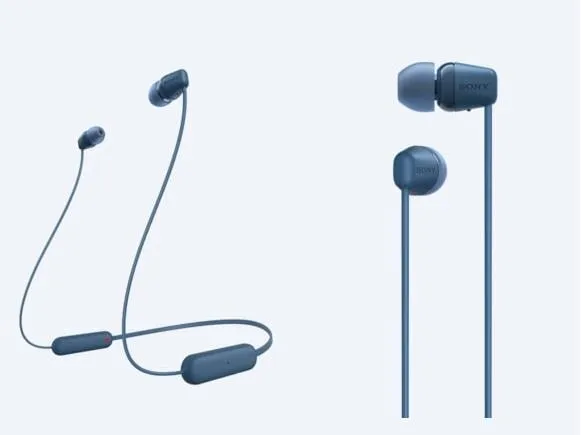 Наушники  In-ear Sony WI-C100 BT 5.0, IPX4, SBC, AAC, Wireless, Mic, Синий